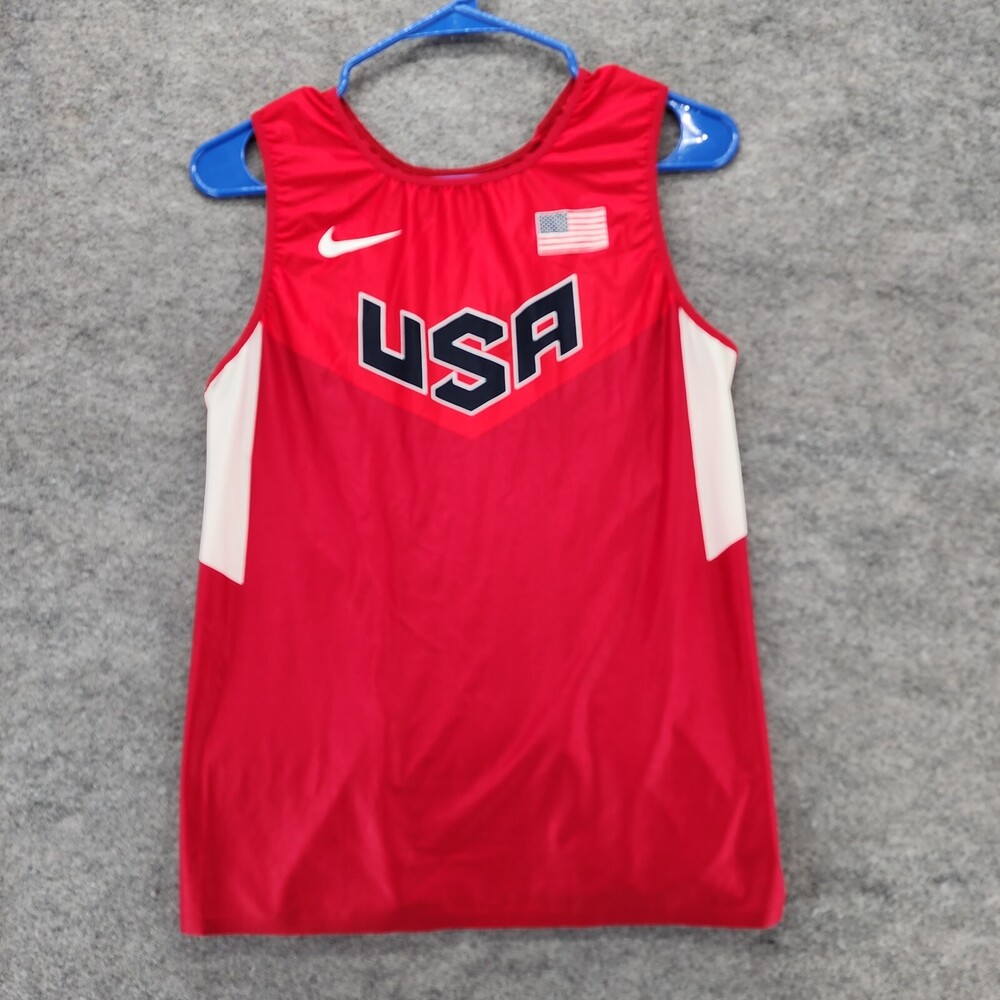 Team USA Shirt Womens Medium Nike Sleeveless Red